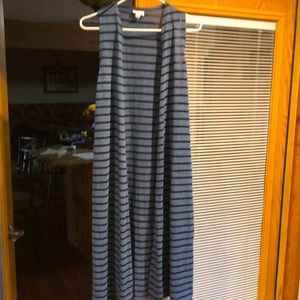 Long Vest cardigan with split sides